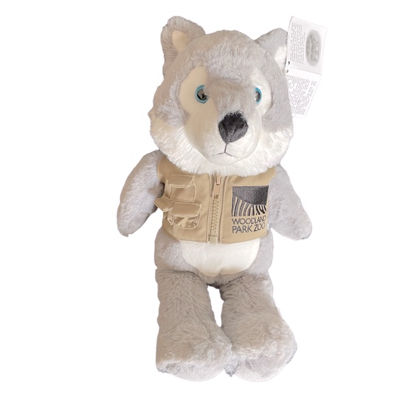 Build-A-Bear with Sunglasses & Woodland Park Zoo Gray Wolf with Vest Plush Toys - Picture 9 of 12